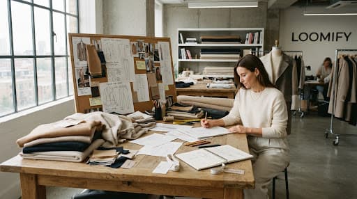 Loomify creative studio with apparel templates